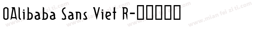 0Alibaba Sans Viet R字体转换